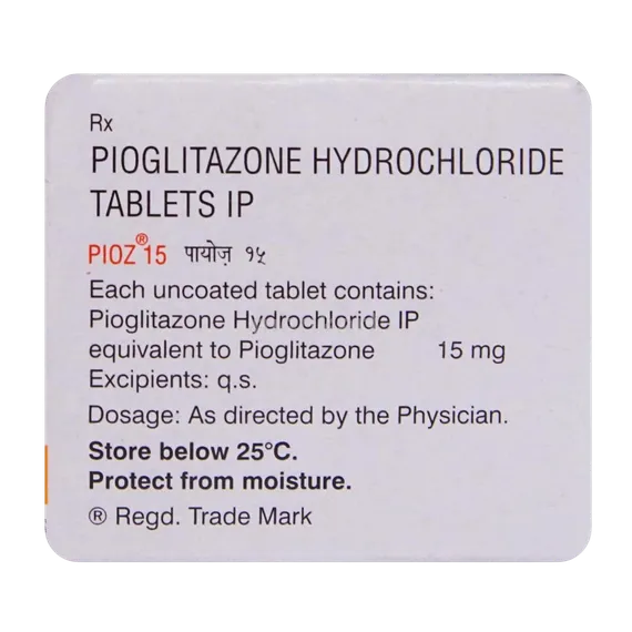 pioz 15mg tablet 10's